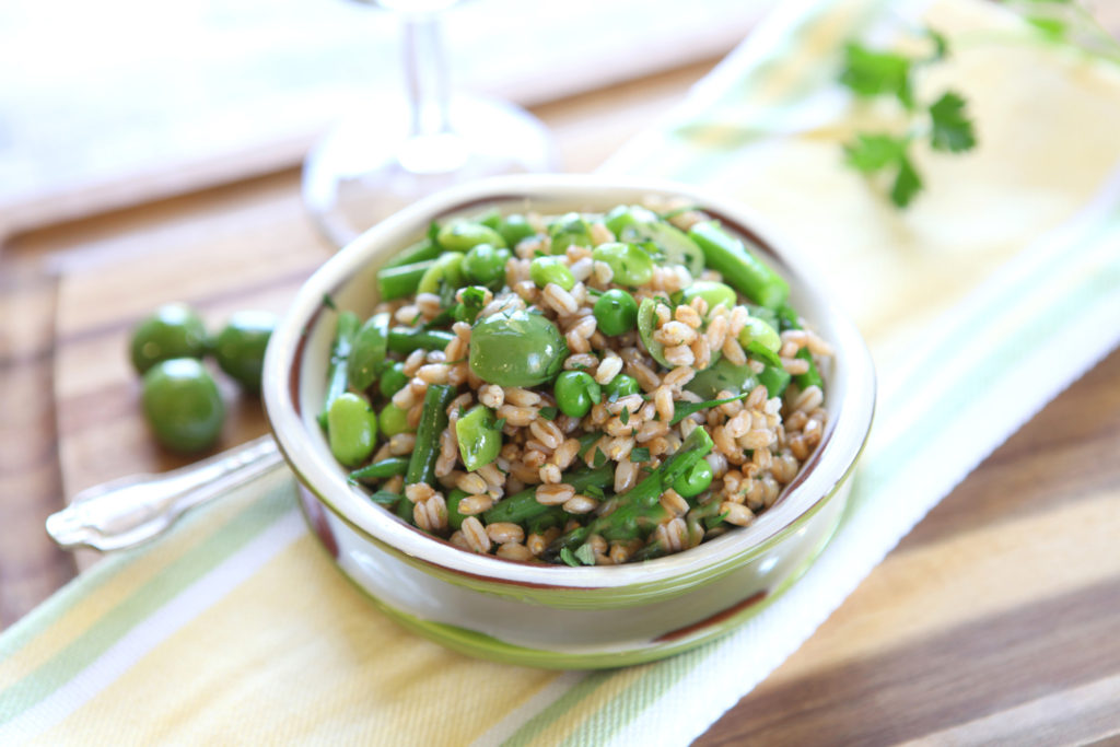 Spring Farro and Castelvetrano Salad full size