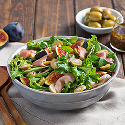 Fig Salad with Jeff's Naturals Bleu Cheese Olives