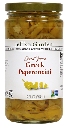 Jeff's Garden - Sliced Golden Greek Peperoncini
