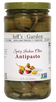 Jeff's Garden Spicy Italian Olive Antipasto